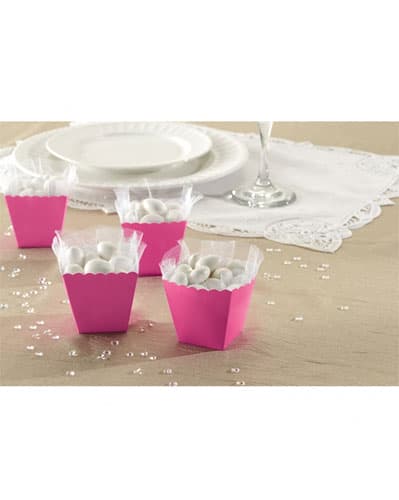 (image for) Bright Pink Favour Scallop Boxes 100pk