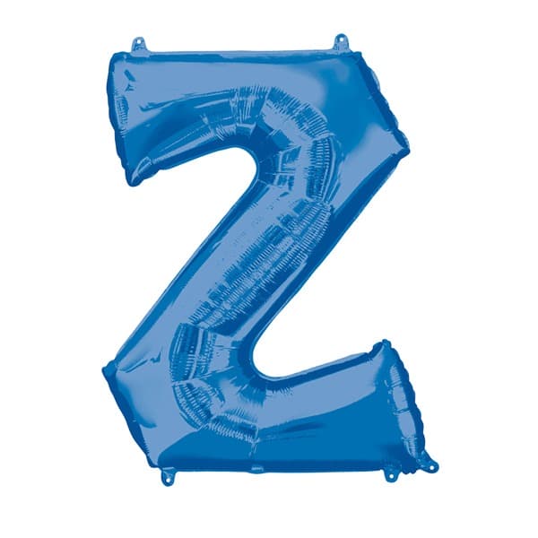 (image for) 16" Blue Letter Z Air Fill Balloons