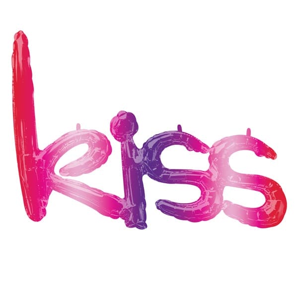 (image for) 27" Kiss Ombre Phrase Air Filled Balloons