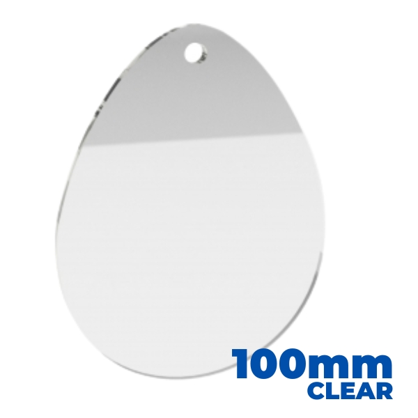 (image for) Acrylic Egg Shape Blank 100mm