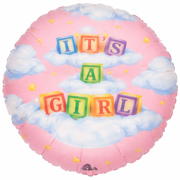 32" Its A Girl Jumbo Foil Balloon