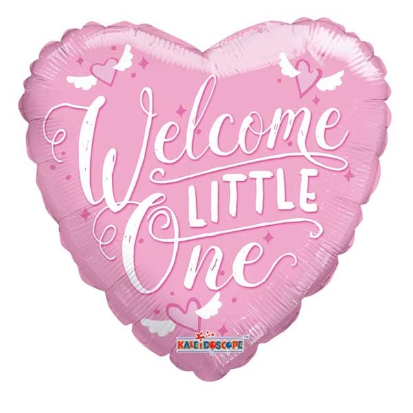 (image for) 18" Pink Welcome Little One Foil Balloons