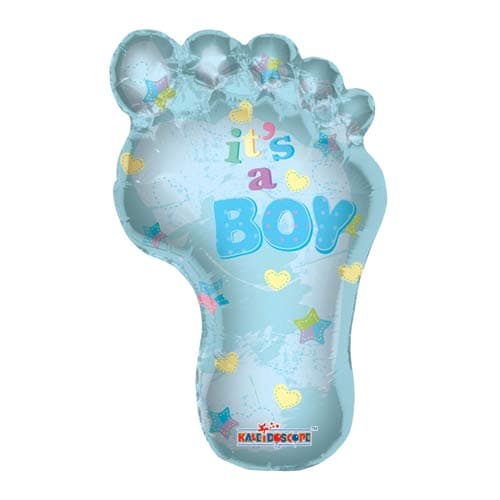 (image for) Baby Boy Footprint Supershape Foil Balloons