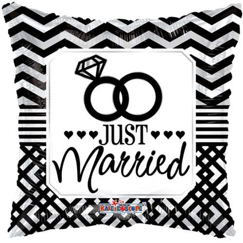 (image for) 18" Just Married Pillow Foil Balloons