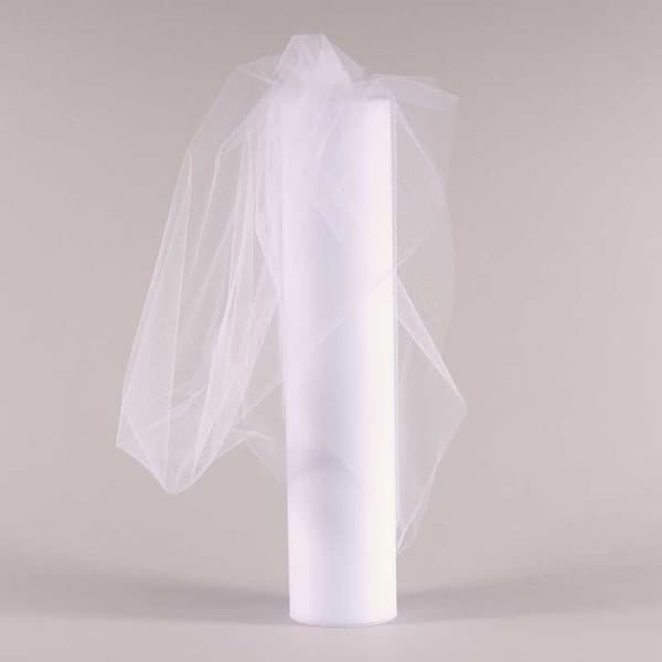 (image for) White Tulle 12" x 25Y