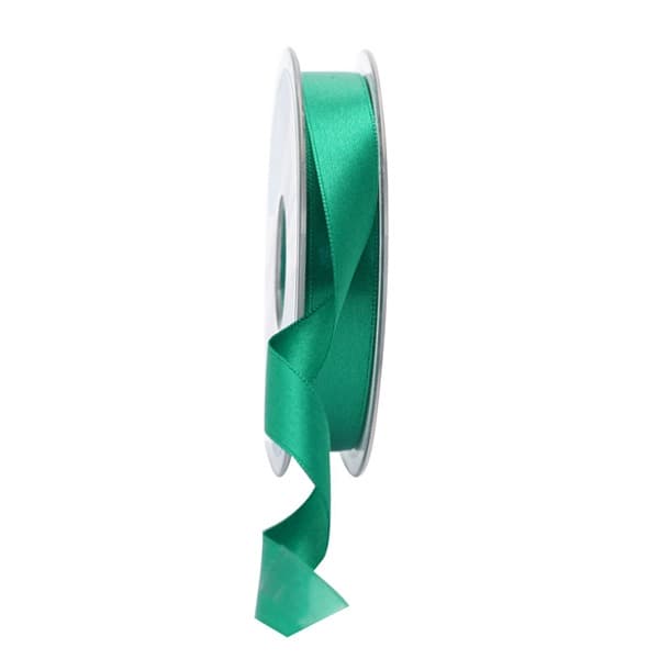 (image for) Emerald Double Faced Satin Ribbon 15mm x 20m