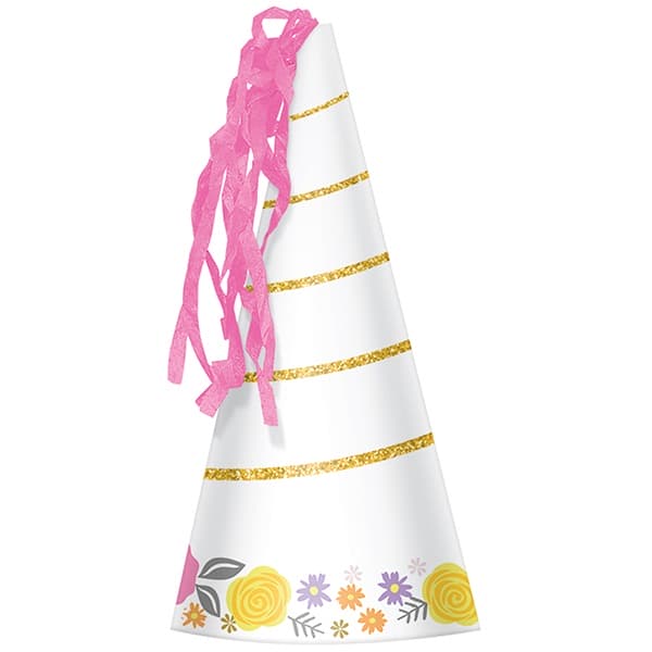 (image for) Magical Unicorn Party Horn Hats 8pk