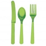 (image for) Kiwi Green Assorted Cutlery 24pk