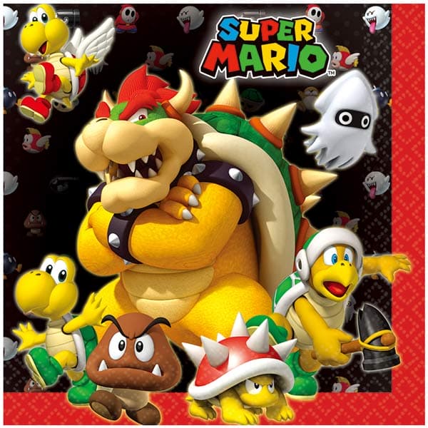 (image for) Super Mario Luncheon Napkins 16pk