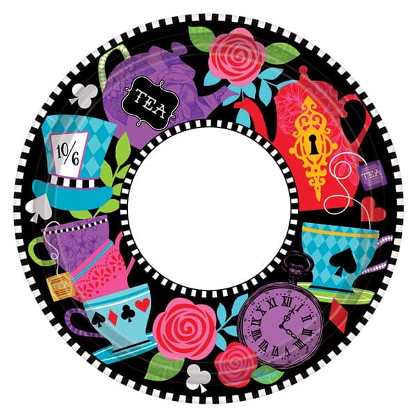 (image for) Mad Tea Party 18cm Paper Plates 8pk