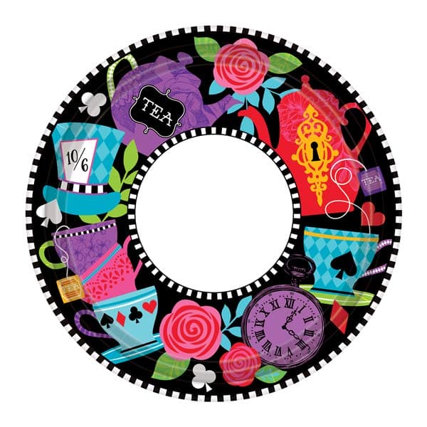 (image for) Mad Tea Party 23cm Paper Plates 8pk