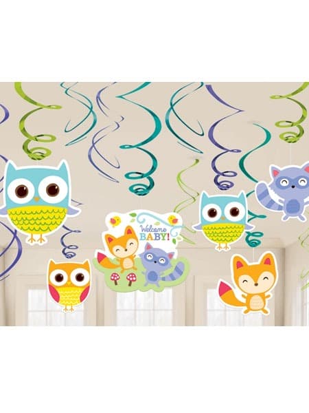 (image for) Woodland Welcome Swirl Decorations 12pk