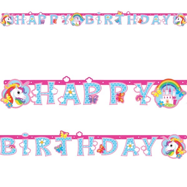 unicorn birthday letter banner az9902107 ps119 go international uk