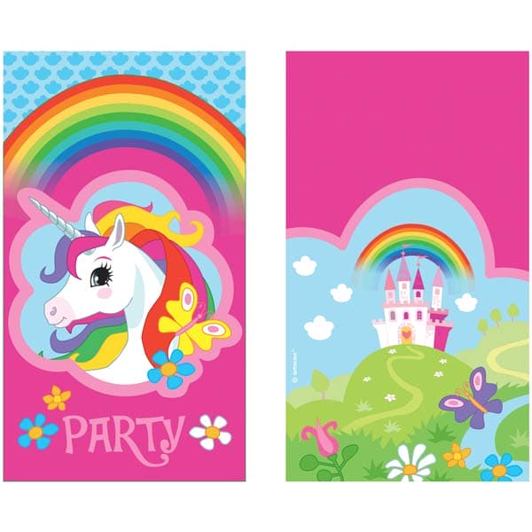 (image for) Unicorn Party Invitations 8pk