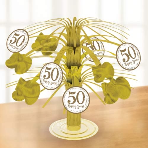 (image for) Golden 50th Anniversary Foil Centrepiece