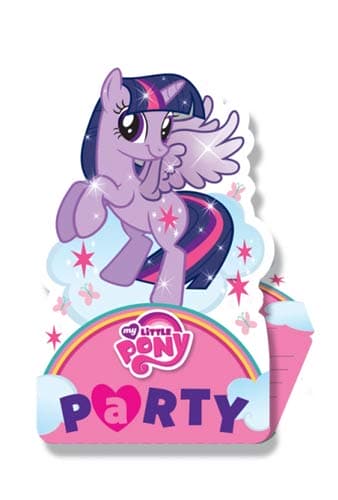 (image for) My Little Pony Party Invitations 8pk