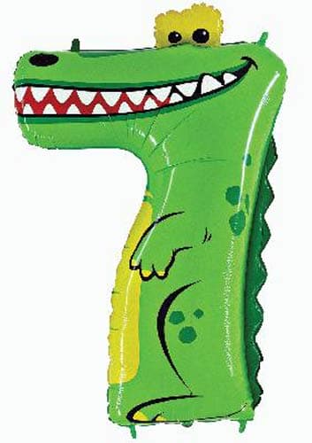 (image for) Oaktree Number 7 Crocodile Zooloons Balloons