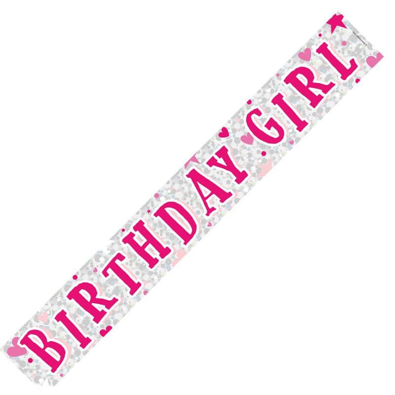 (image for) Birthday Girl Holographic Banner