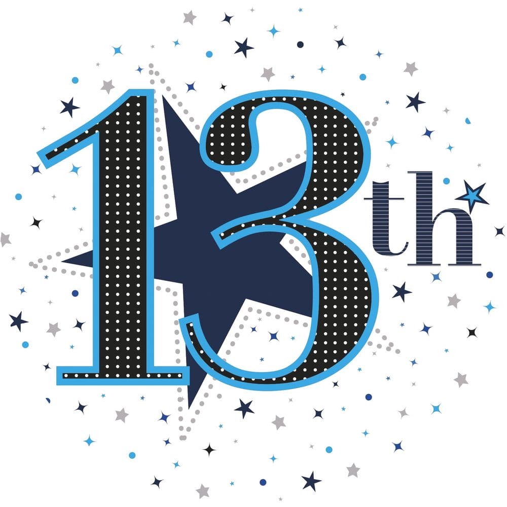 (image for) 13th Giant Blue Birthday Badge