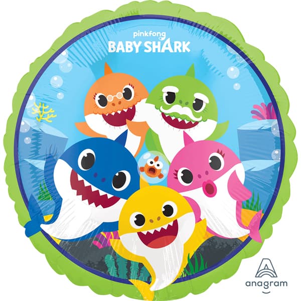 (image for) 18" Baby Shark Foil Balloons