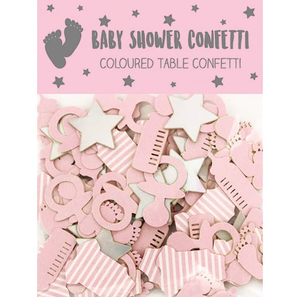 (image for) Baby Girl Baby Shower Paper Confetti