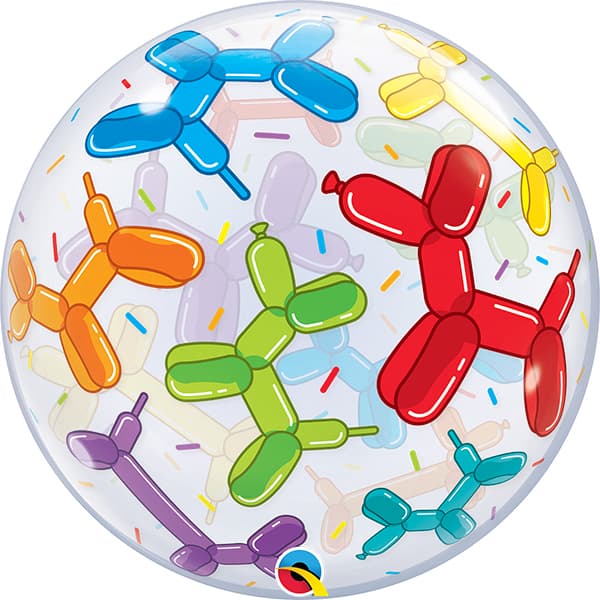 (image for) 22" Balloon Dogs Single Bubble Balloons