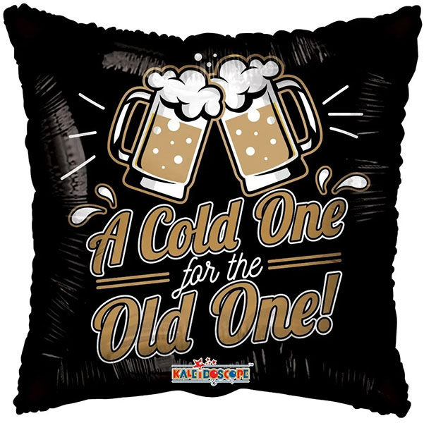 (image for) 18" Cold One For The Old One Foil Balloons