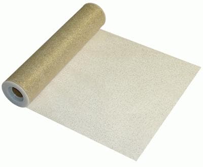 (image for) Metallic Gold Tulle 12" x 22m