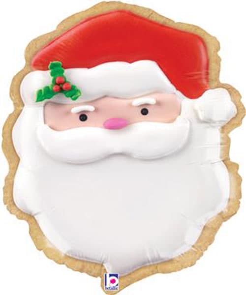 (image for) 24" Santa Cookie Shape Supershape Balloons