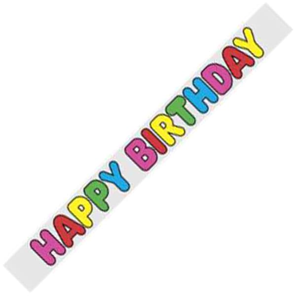 (image for) Happy Birthday Foil Birthday Banner