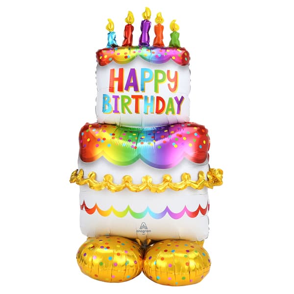 (image for) Birthday Cake AirLoonz Large Foil Balloons