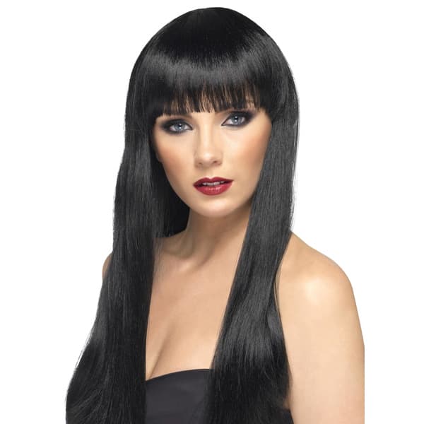 (image for) Black Beauty Wigs With Fringe