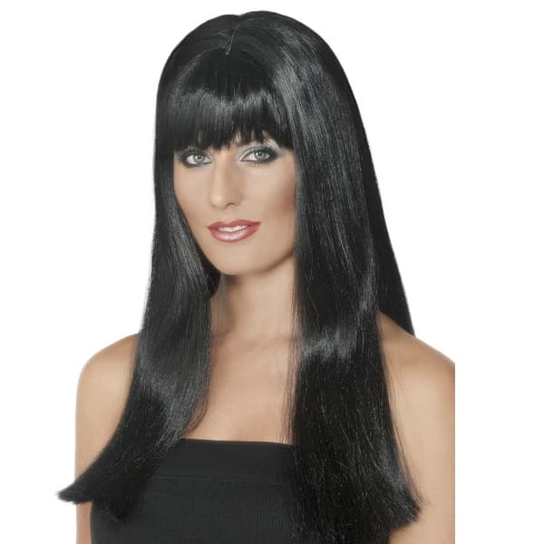 (image for) Black Mystique Wigs With Fringe