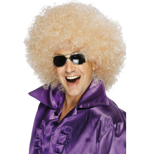 (image for) Blonde Mega Huge Afro Wigs