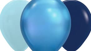 (image for) Blue Plain Latex Balloons