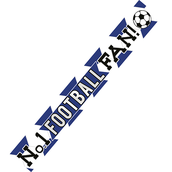 (image for) Blue And White Football Banner