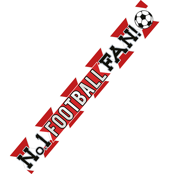 (image for) Red And White Football Banner