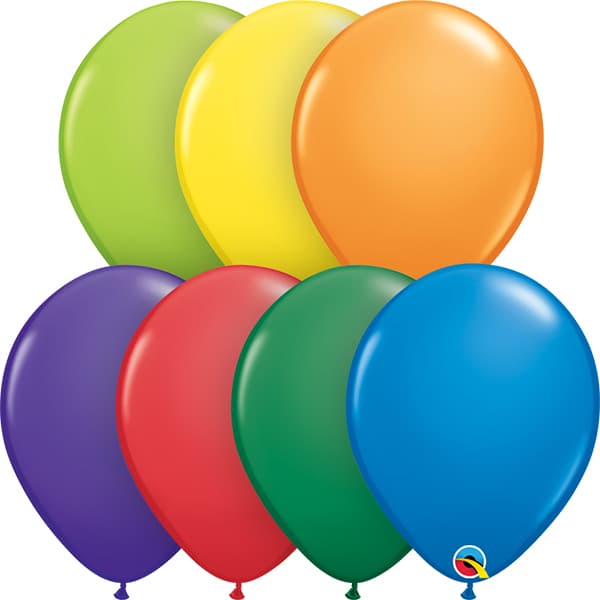 (image for) 11" Carnival Assorted Latex Balloons 25pk