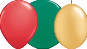 (image for) Christmas Colour Latex Balloons