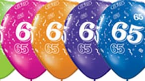 (image for) 65th Birthday Latex Balloons