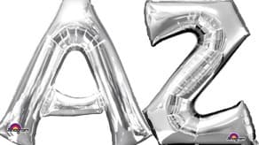 16" Silver Letter Balloons