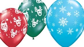 Christmas Printed Latex Balloons