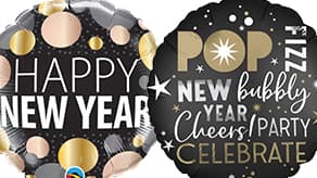 New Year Foil Balloons