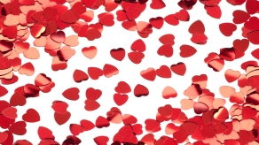 (image for) Heart Shaped Metallic Confetti