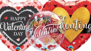 Valentine Foils & Bubble Balloons