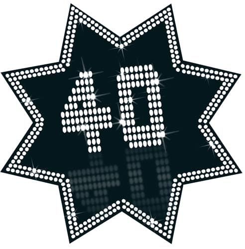 (image for) 40 Black And White Star Cutout