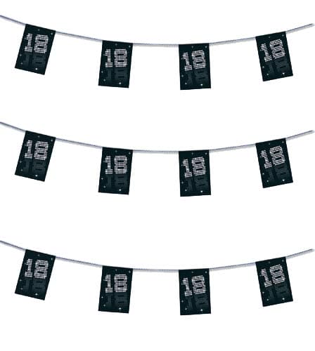 (image for) Black & White Age 18 Bunting