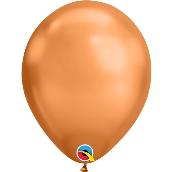 (image for) 11" Chrome Copper Latex Balloons 25pk