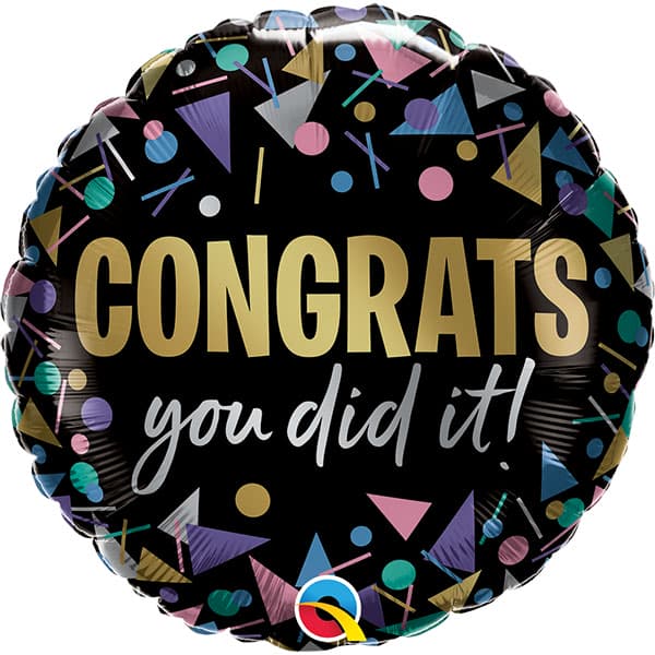 (image for) 18" Congrats You Did It Foil Balloons