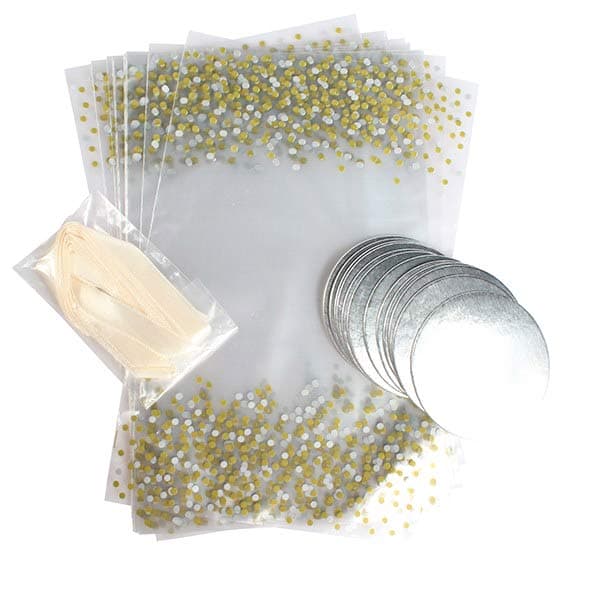 (image for) Metallic Spot Cupcake Bags 12pk